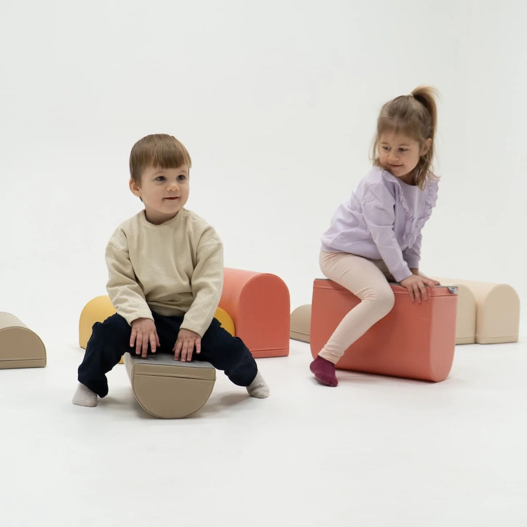 Mīkstie kluči Activity Blocks Soft Play, IGLU - Pastel pink, rozā pasteļa