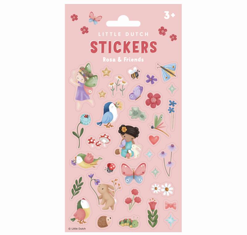 Uzlīmes Rosa & Friends, Sticker sheet, Little Dutch, LD100748
