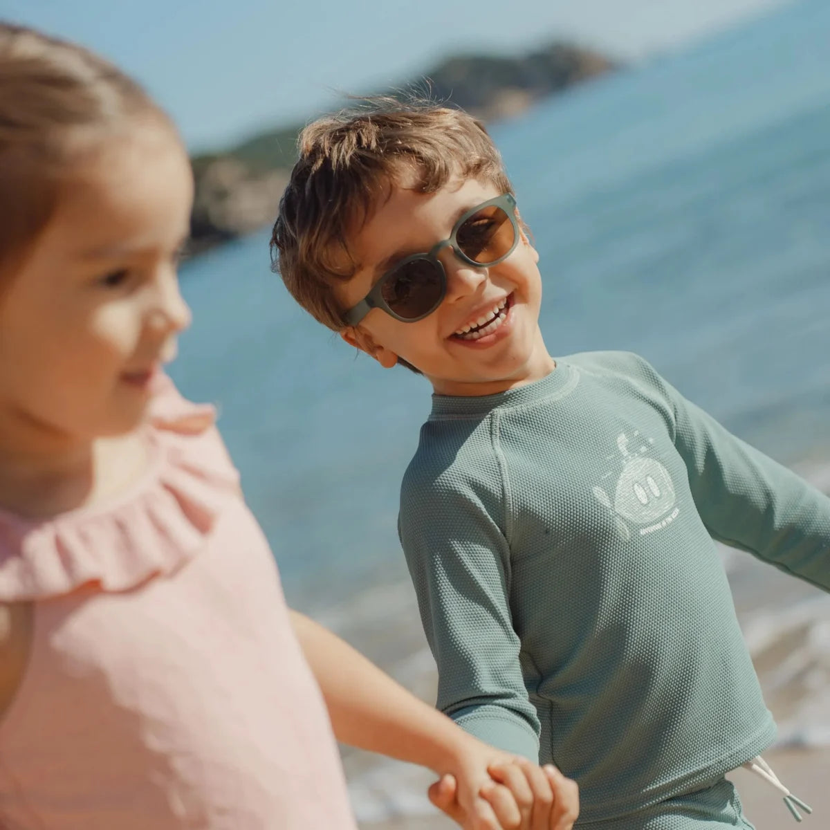 Bērnu saulesbrilles Ocean Green, Sunglasses, Little Dutch, LD126884
