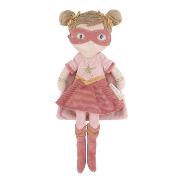 Supervarone lelle Rosa Cuddle Doll Superhero Rosa 35cm, Little Dutch, LD4673