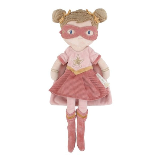 Supervarone lelle Rosa Cuddle Doll Superhero Rosa 35cm, Little Dutch, LD4673