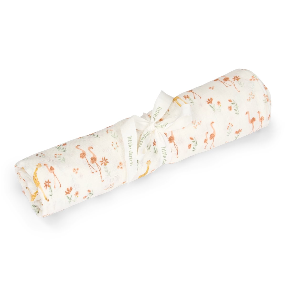 Muslīna kokvilnas sedziņa / autiņš Muslin Swaddle, Blooming Safari, Little Dutch, TE51956047