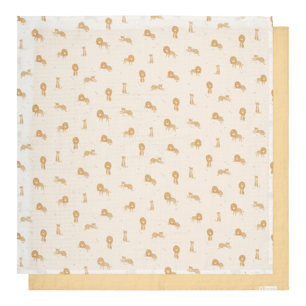 Muslīna kokvilnas autiņi Muslin Swaddles, Safari Leo, Little Dutch, TE51826047