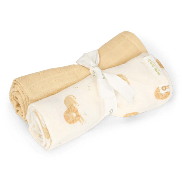 Muslīna kokvilnas autiņi Muslin Swaddles, Safari Leo, Little Dutch, TE51826047