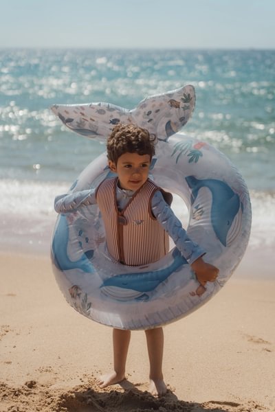 Peldriņķis ar Vaļa asti Ocean World, Swim Ring, 90cm, Little Dutch, ld2016391, rocketbaby.lv