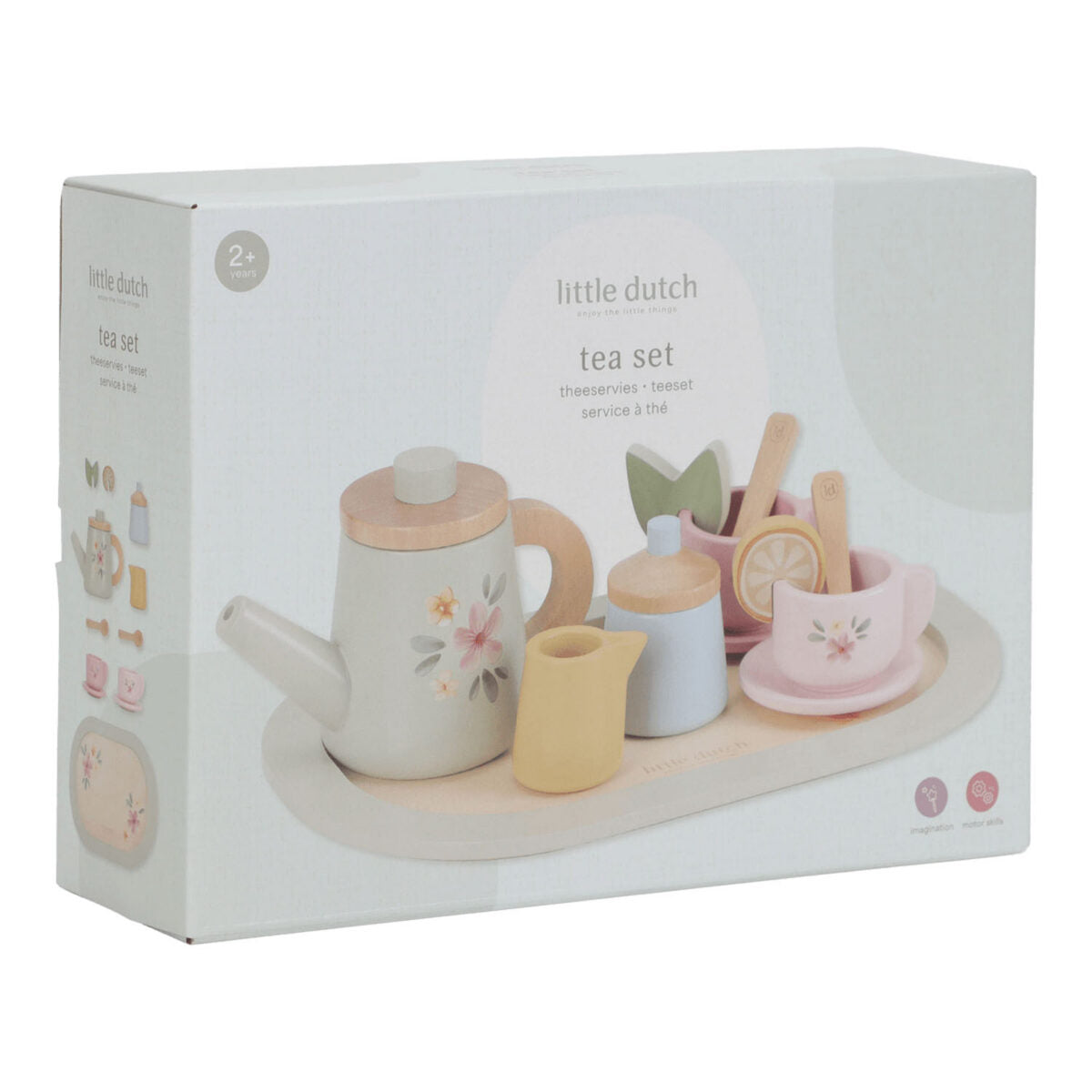 Koka tējas servīze, Wooden tea set, Little Dutch, ld2507