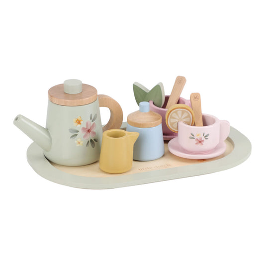 Koka tējas servīze, Wooden tea set, Little Dutch, ld2507