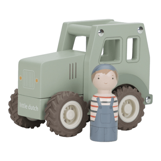 Koka traktors, Wooden Tractor, Little Dutch, ld2551