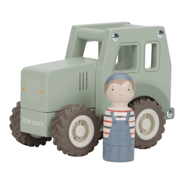 Koka traktors, Wooden Tractor, Little Dutch, ld2551