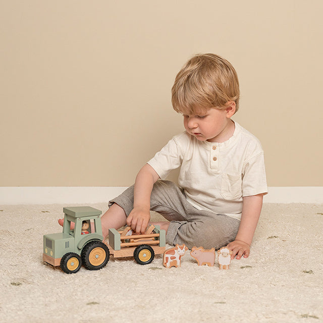 Traktors ar treileri Little Farm, Tractor with Trailer, Little Dutch, LD7149