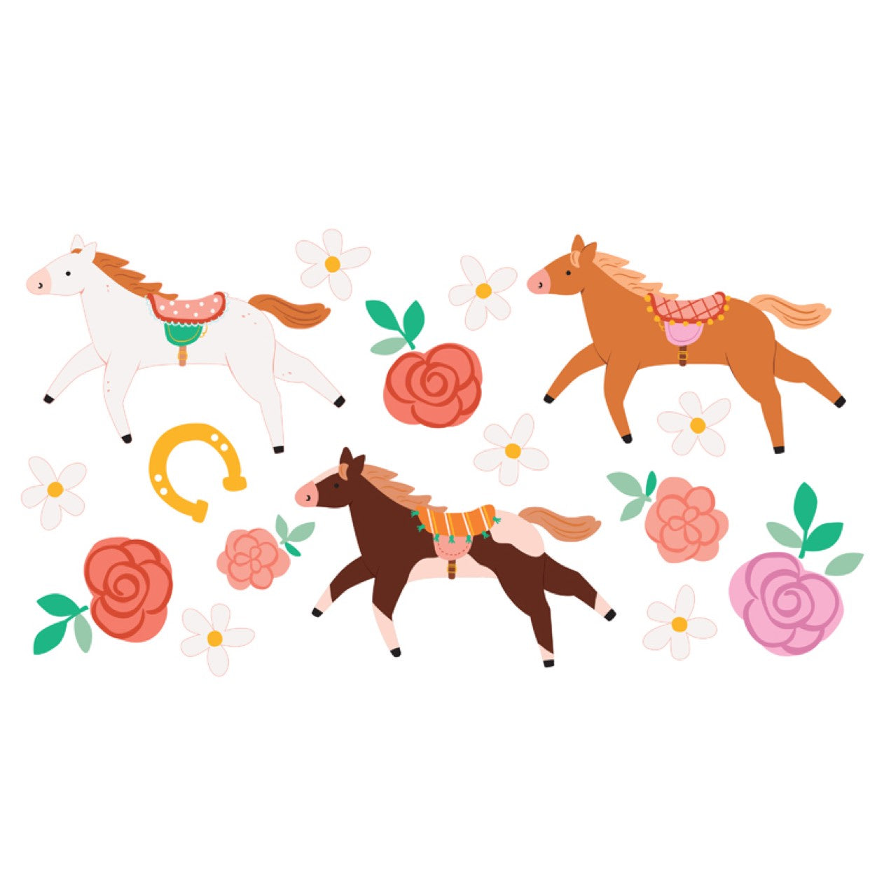 Bērnu tetovējumi - Zirgi, Kids Temporary Tattoos Horse