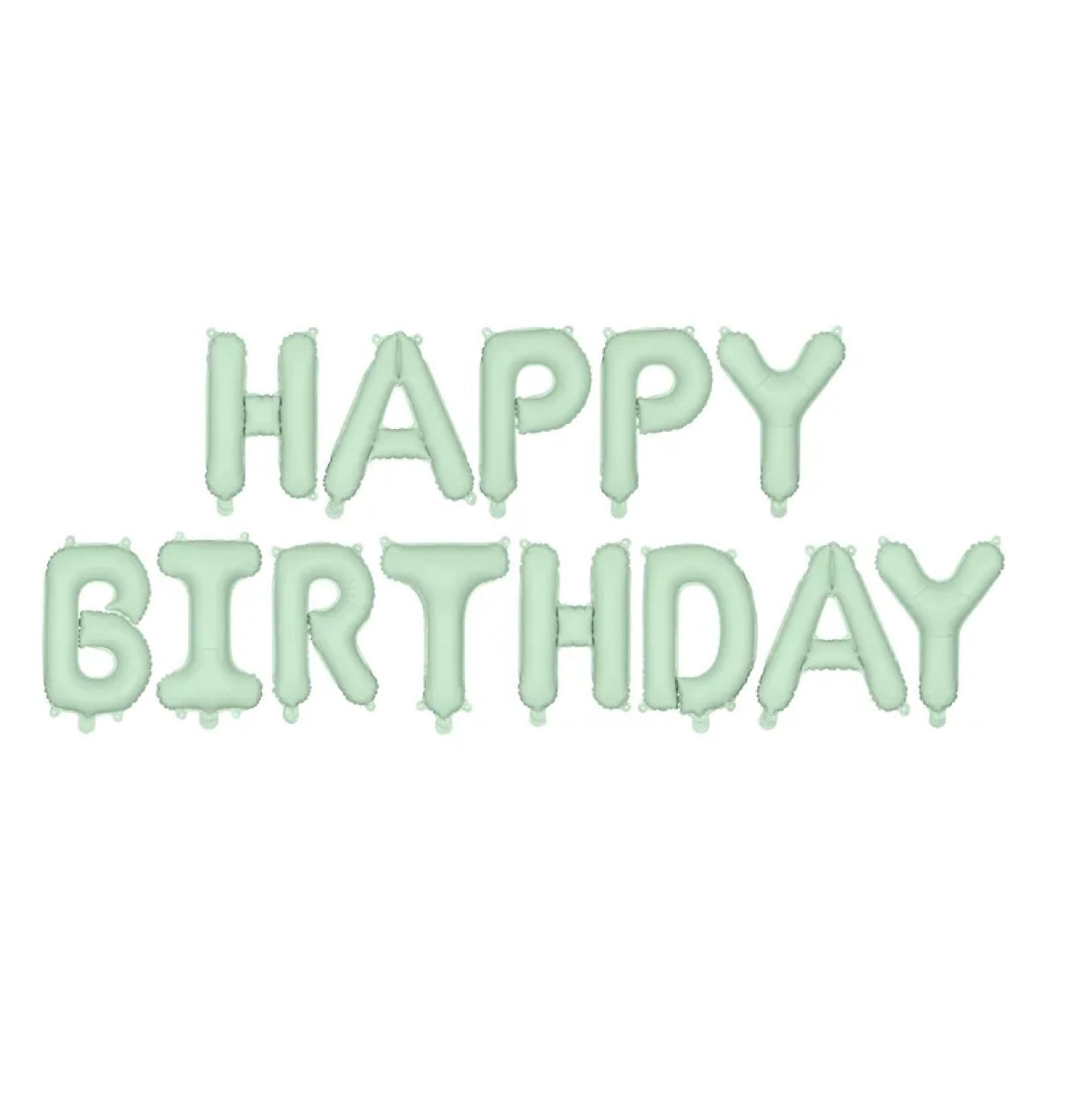 DIY Balonu virtene Happy Birthday, zaļš, 340x35cm