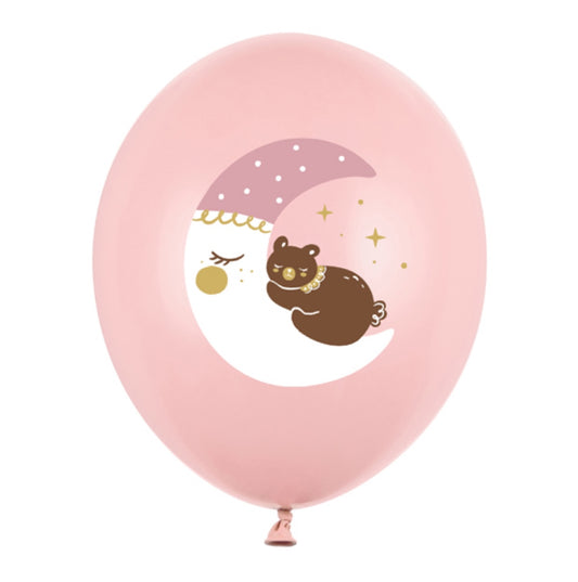 Balons - Lācis uz mēness, Pale Pink, rozā, 30cm