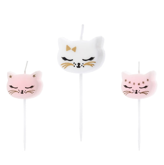 Dzimšanas dienas kūkas svecītes - Kaķīši, Birthday Cake Candles, Cat, SCS-4