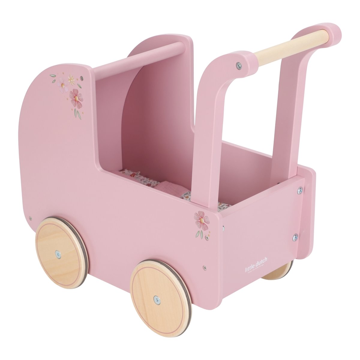 Leļļu koka rati, Wooden Doll Pram, Little Dutch, LD2519