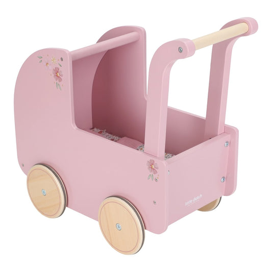 Leļļu koka rati, Wooden Doll Pram, Little Dutch, LD2519