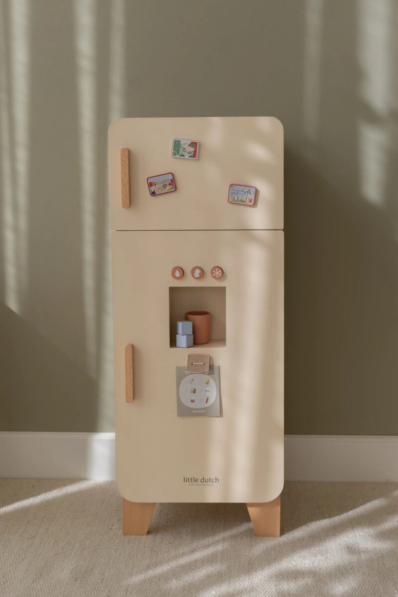 Bērnu rotaļu ledusskapis, koka, Wooden Fridge, Little Dutch