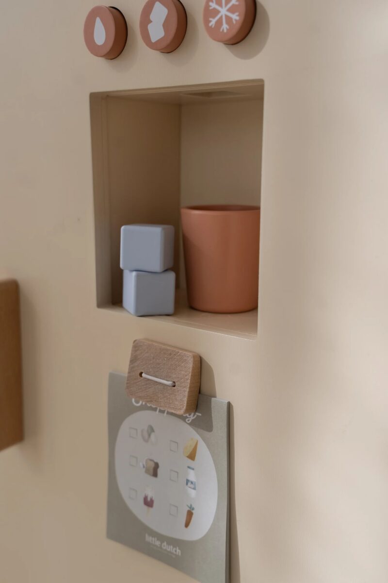 Bērnu rotaļu ledusskapis, koka, Wooden Fridge, Little Dutch