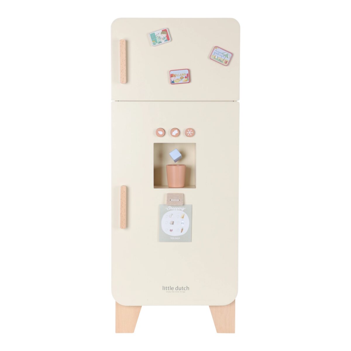 Bērnu rotaļu ledusskapis, koka, Wooden Fridge, Little Dutch