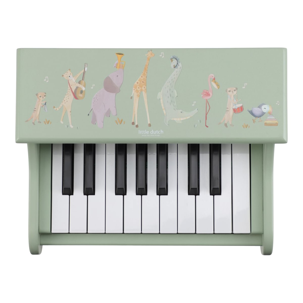 Bērnu klavieres, koka, Wooden Piano, Safari Friends, Little Dutch, ld7476
