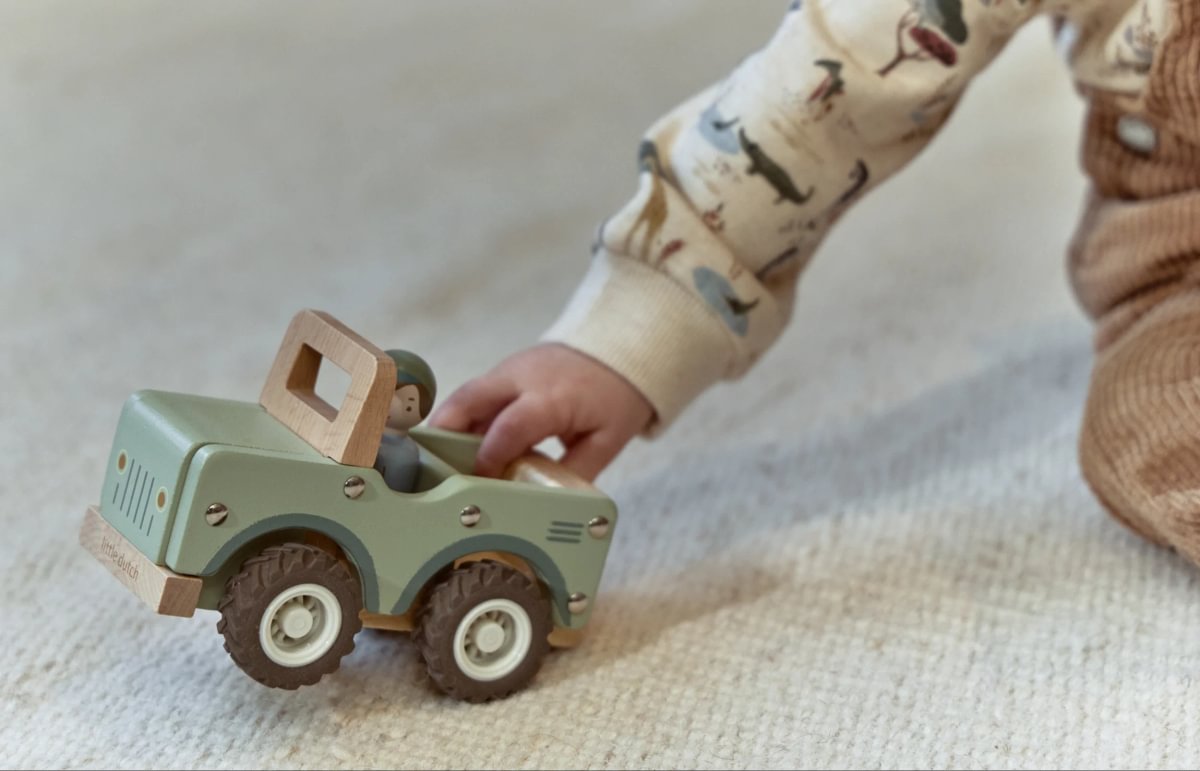 Koka safari auto, Wooden Safari Car, Little Dutch, LD7484