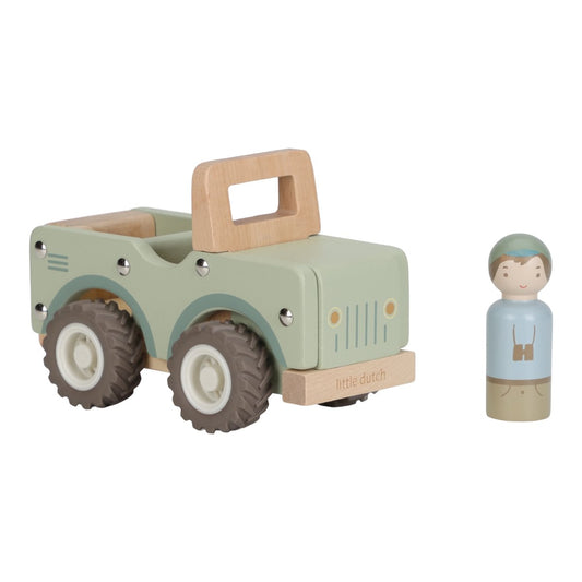 Koka safari auto, Wooden Safari Car, Little Dutch, LD7484