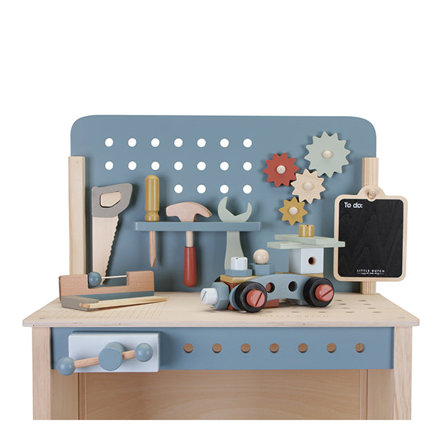 Bērnu darba rīku galds ar instrumentiem Little Dutch 7079 Children's Workbench