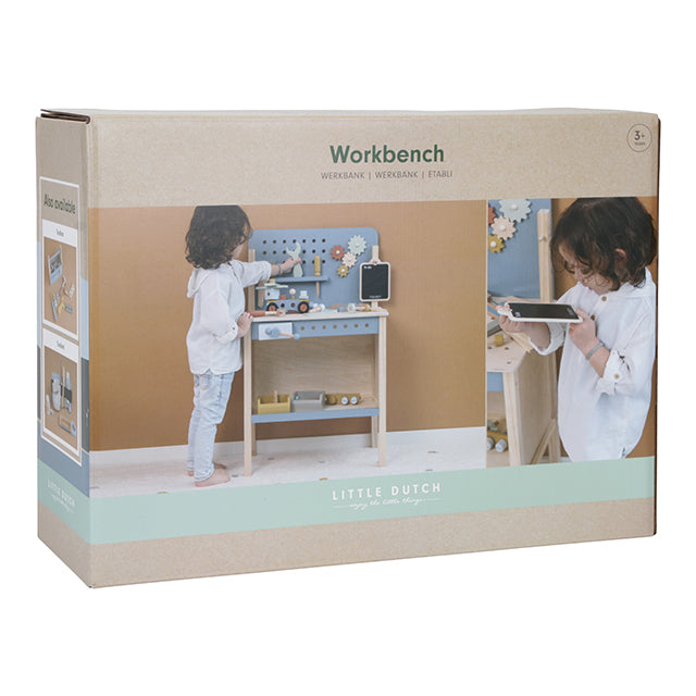 Bērnu darba rīku galds ar instrumentiem Little Dutch 7079 Children's Workbench