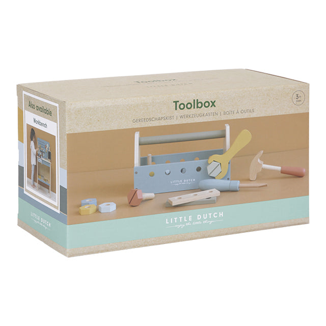 Koka rotaļu instrumentu kaste, Little Dutch, Toolbox 7078