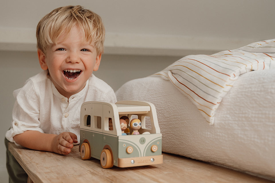 Zēna rotaļas - Little Dutch Campervan Vintage, 7098 kempera buss koka