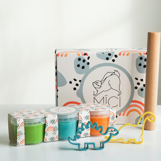 MĪCI plastilīns, Dāvanu komplekts DINO