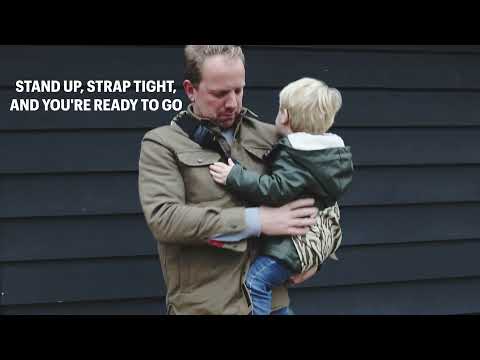 Video pamācība - Bērna nešanas soma / josta Wildride Toddler Carrier Print Grey Leopard, www.rocketbaby.lv